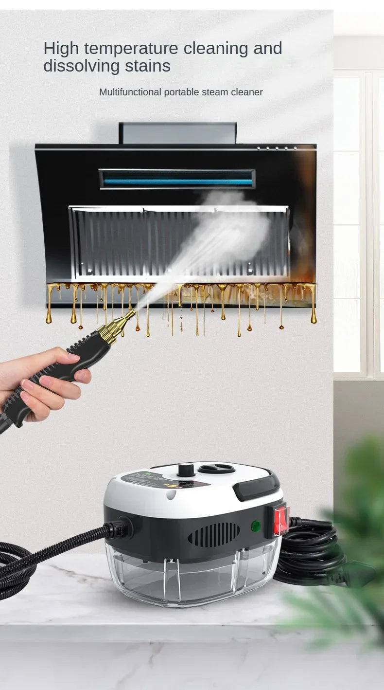 High Pressure Steam Cleaner for Home Kitchen 2500W Handheld Cleaning Machine Steam Cleaner for Car Auto