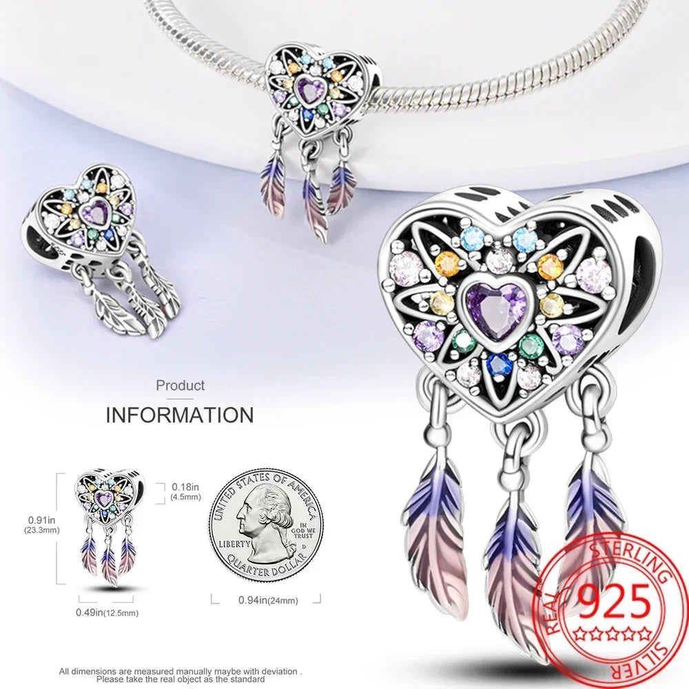 925 Sterling Silver Pendant Charms Beads Cute Metal Carnivorous Plant Monster Funny Trendy Collection Bracelet Necklace Jewelry