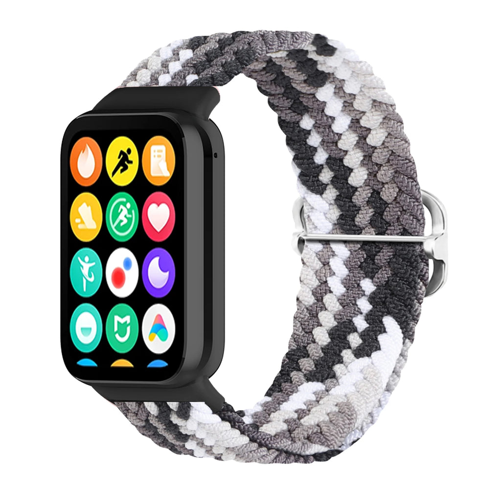for Redmi Watch 4 Strap accessories Adjustable sport Elastic Nylon Braided Replacement belt correa bracelet Miband 8 pro band