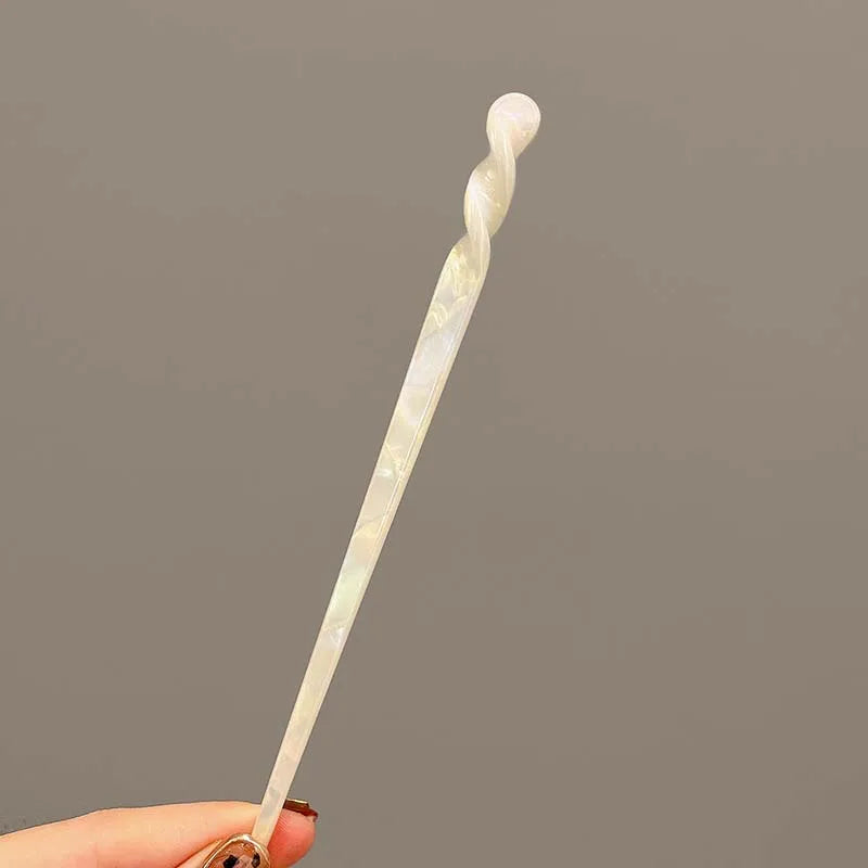 Vintage Chinese Style Hair Sticks for Women Girls Fashion Acetate Chopstick Shaped Hair Clips Pins Jewelry Hair Accessories 2030