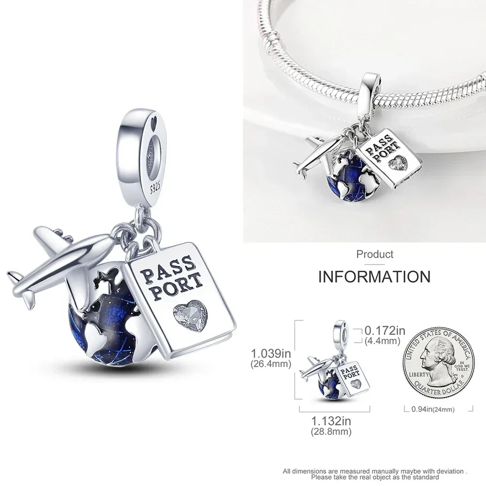 925 Sterling Silver Pendant Charms Beads Cute Metal Carnivorous Plant Monster Funny Trendy Collection Bracelet Necklace Jewelry