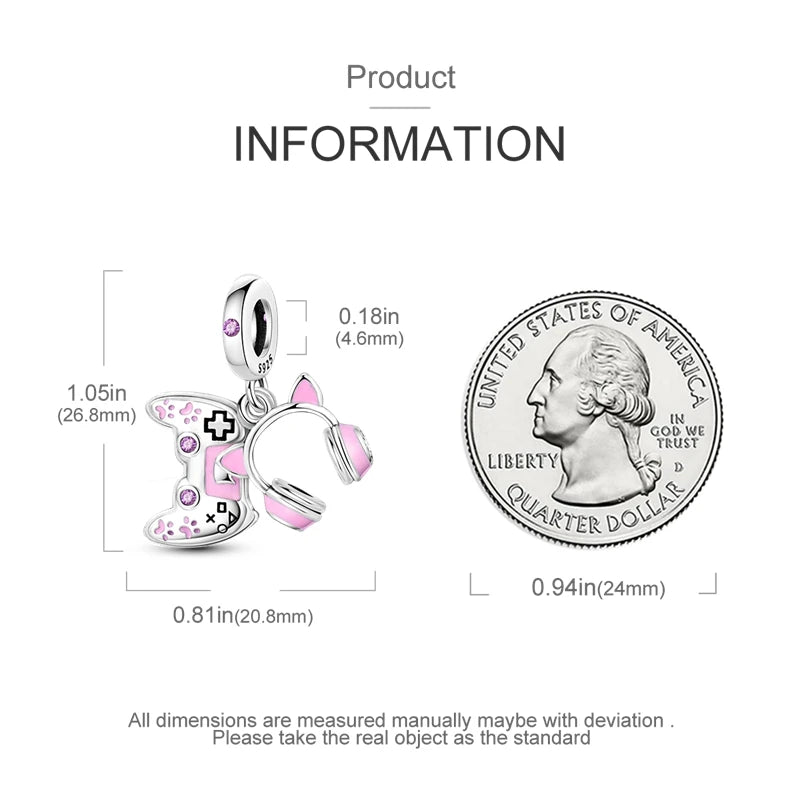 925 Sterling Silver Pendant Charms Beads Cute Metal Carnivorous Plant Monster Funny Trendy Collection Bracelet Necklace Jewelry