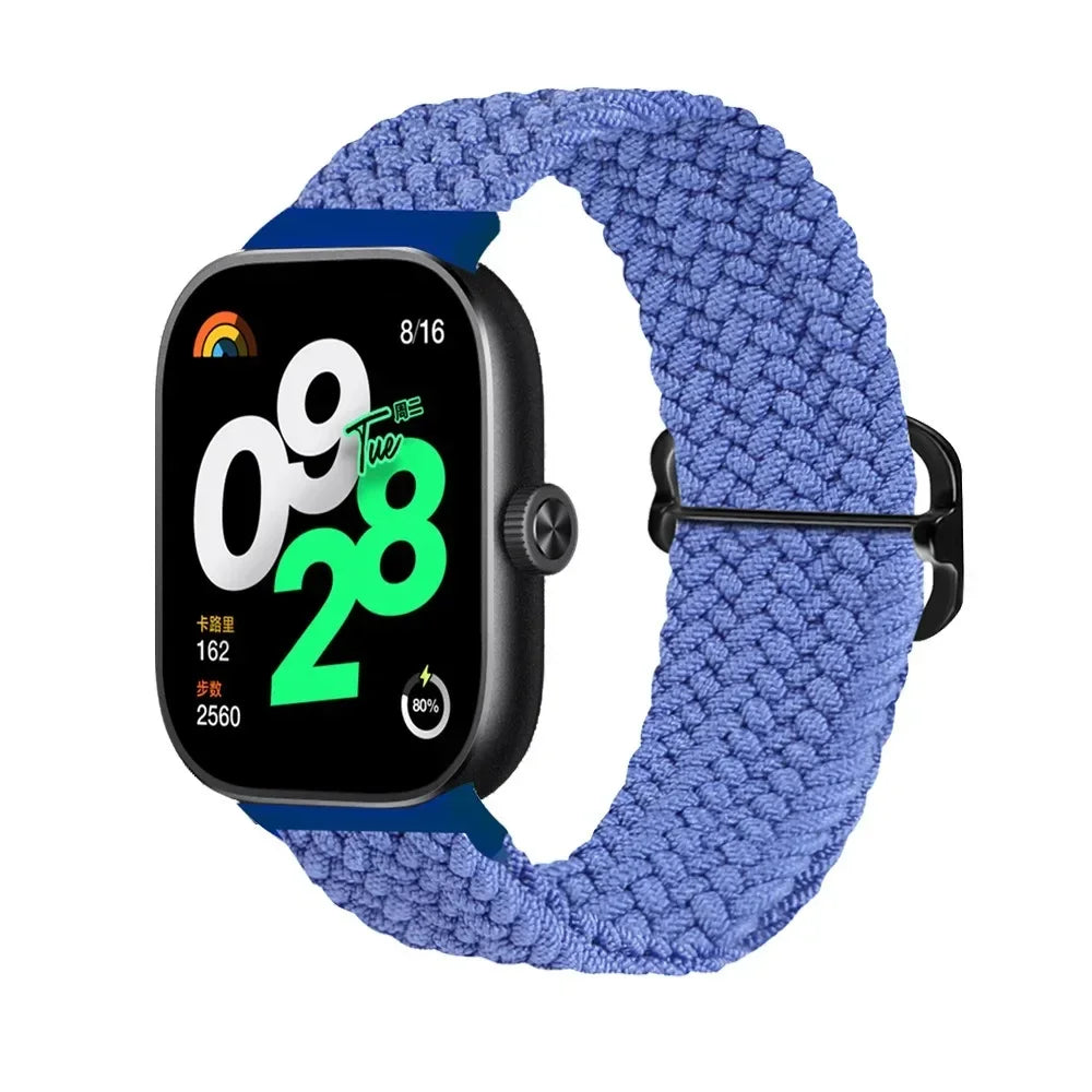 for Redmi Watch 4 Strap accessories Adjustable sport Elastic Nylon Braided Replacement belt correa bracelet Miband 8 pro band