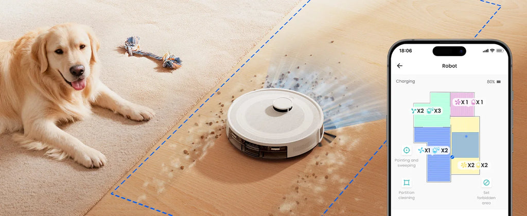 Lefant M2 Pro Robot Vacuum with Mop,Self-Emptying, 6000Pa , DTOF Laser Navigation, PSD Obstacle Avoidance, Wi-fi/Alexa Control