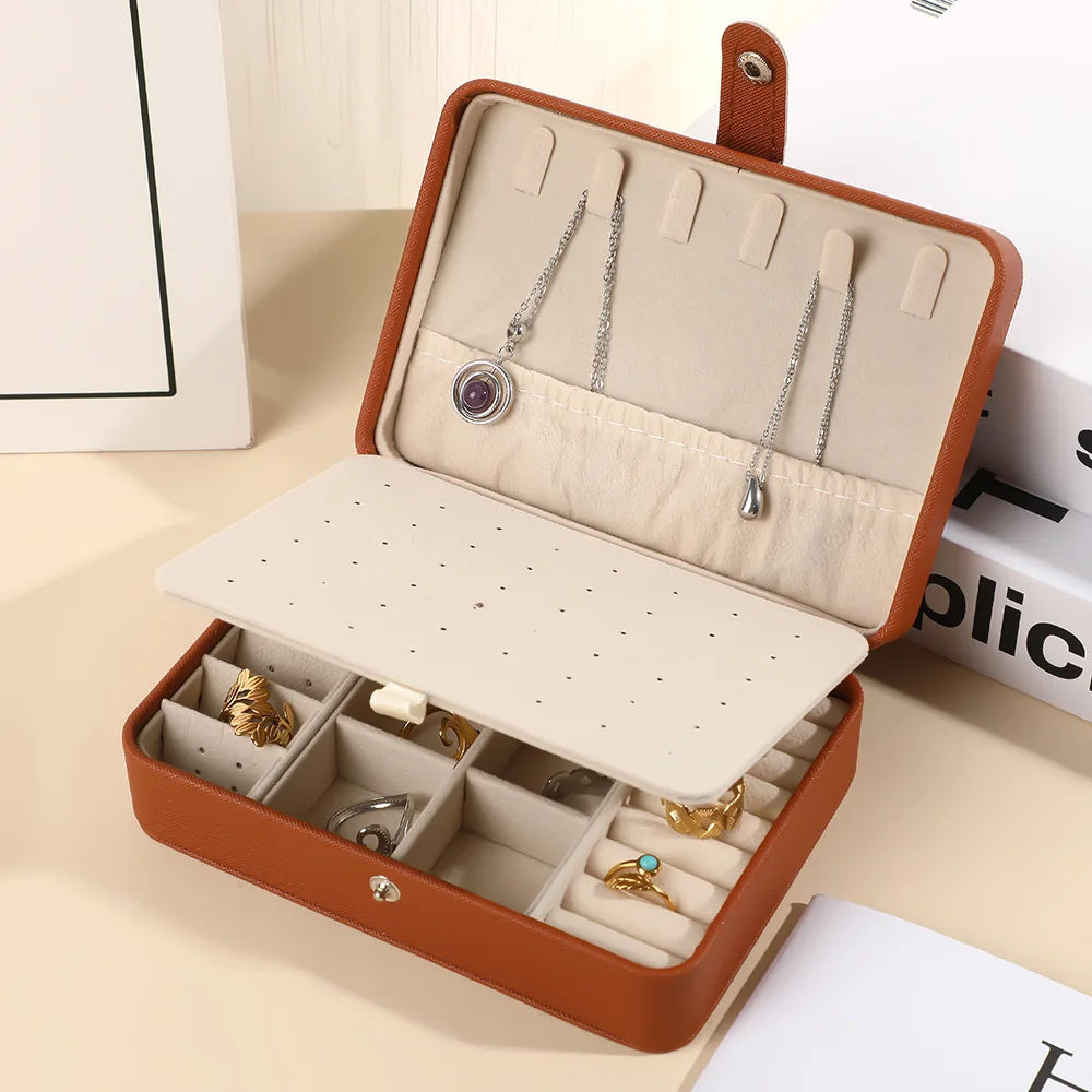 Leather Jewelry Box Organizer Jewelry Display Jewelry Boxes and Packaging Ring Box Suitable for Earrings and Rings