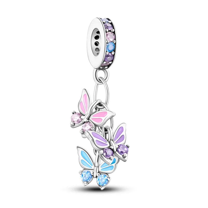 925 Sterling Silver Pendant Charms Beads Cute Metal Carnivorous Plant Monster Funny Trendy Collection Bracelet Necklace Jewelry