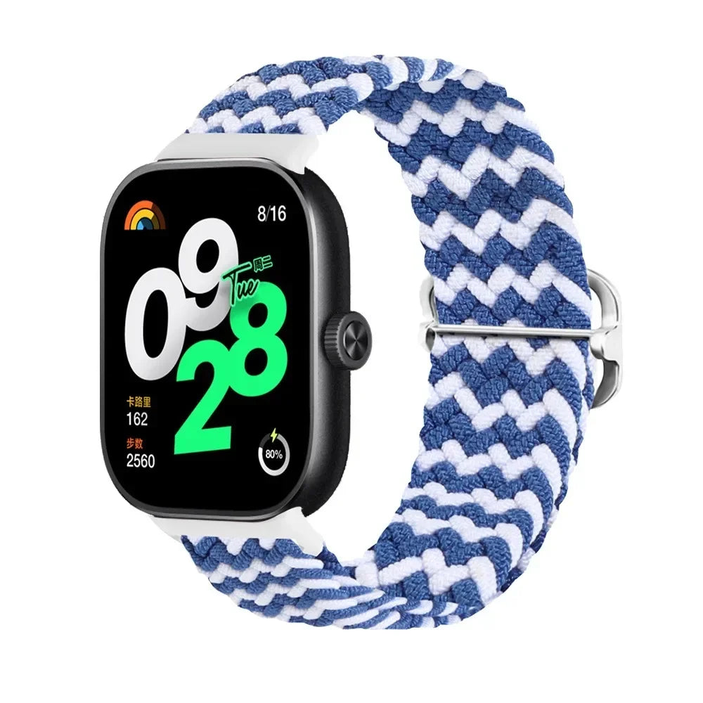 for Redmi Watch 4 Strap accessories Adjustable sport Elastic Nylon Braided Replacement belt correa bracelet Miband 8 pro band
