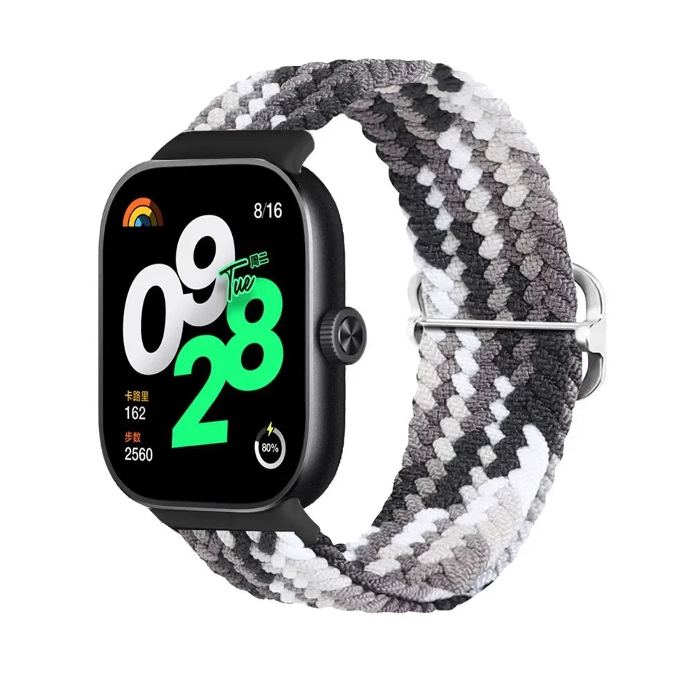 for Redmi Watch 4 Strap accessories Adjustable sport Elastic Nylon Braided Replacement belt correa bracelet Miband 8 pro band