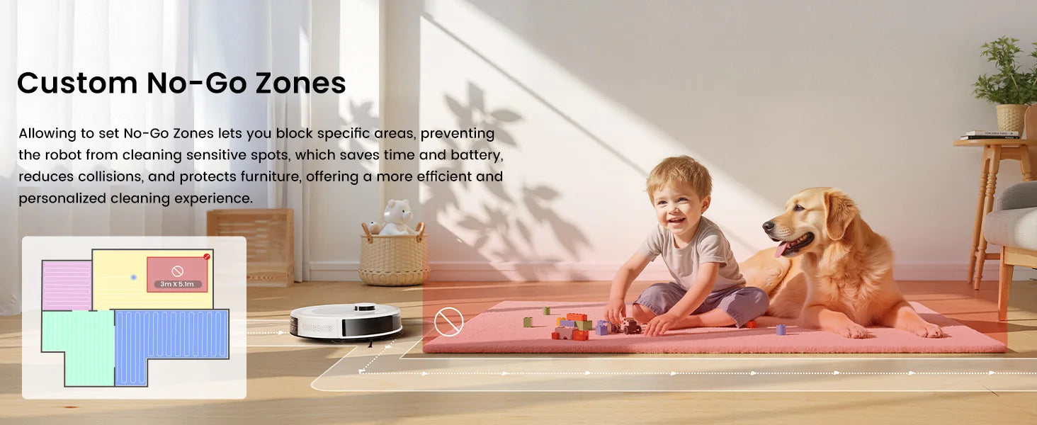 Lefant M2 Pro Robot Vacuum with Mop,Self-Emptying, 6000Pa , DTOF Laser Navigation, PSD Obstacle Avoidance, Wi-fi/Alexa Control