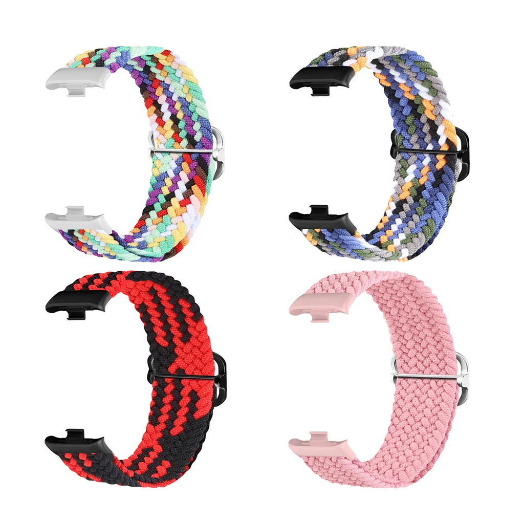 for Redmi Watch 4 Strap accessories Adjustable sport Elastic Nylon Braided Replacement belt correa bracelet Miband 8 pro band