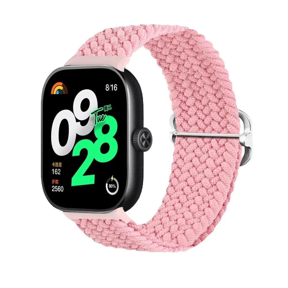 for Redmi Watch 4 Strap accessories Adjustable sport Elastic Nylon Braided Replacement belt correa bracelet Miband 8 pro band