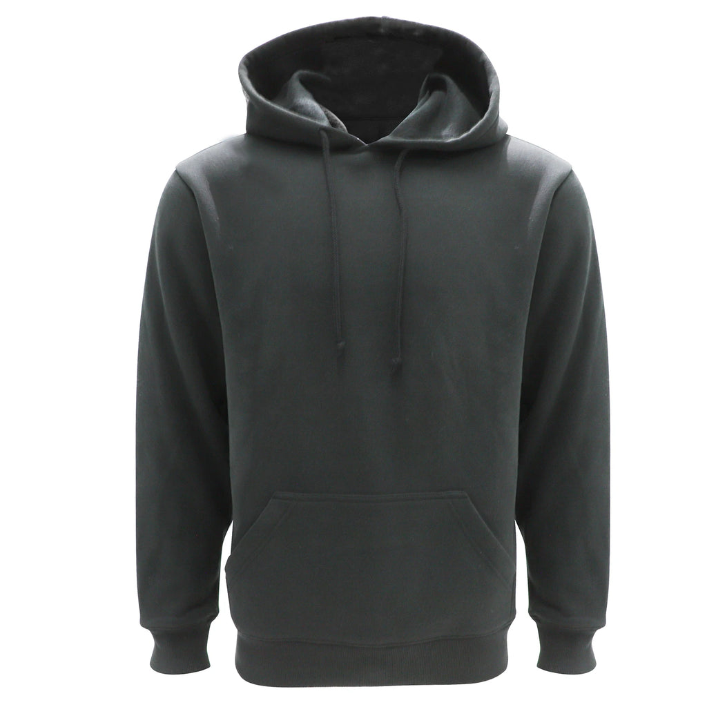 Men's Autumn/Winter Casual Sporty Fashion Pocket Sweatshirt Warm Solid Color Hooded Sweatshirt
