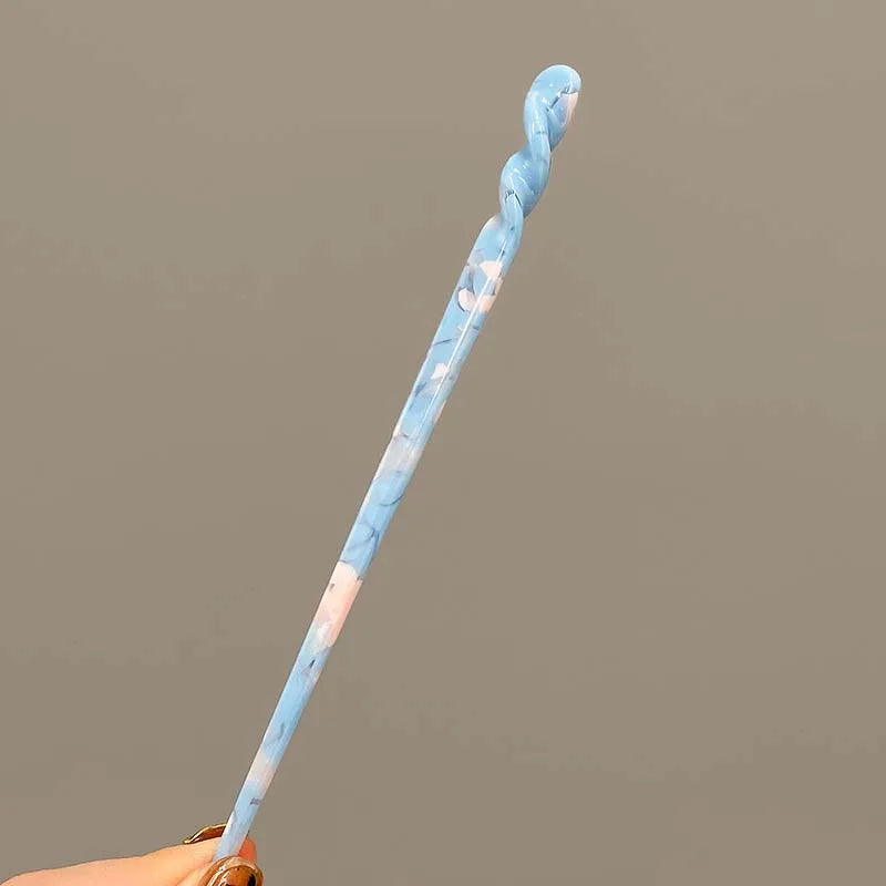 Vintage Chinese Style Hair Sticks for Women Girls Fashion Acetate Chopstick Shaped Hair Clips Pins Jewelry Hair Accessories 2030
