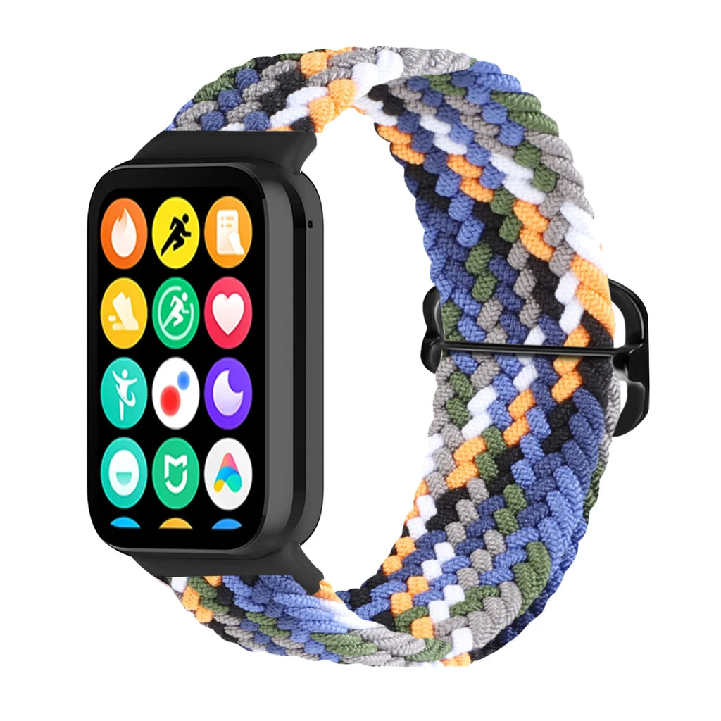 for Redmi Watch 4 Strap accessories Adjustable sport Elastic Nylon Braided Replacement belt correa bracelet Miband 8 pro band