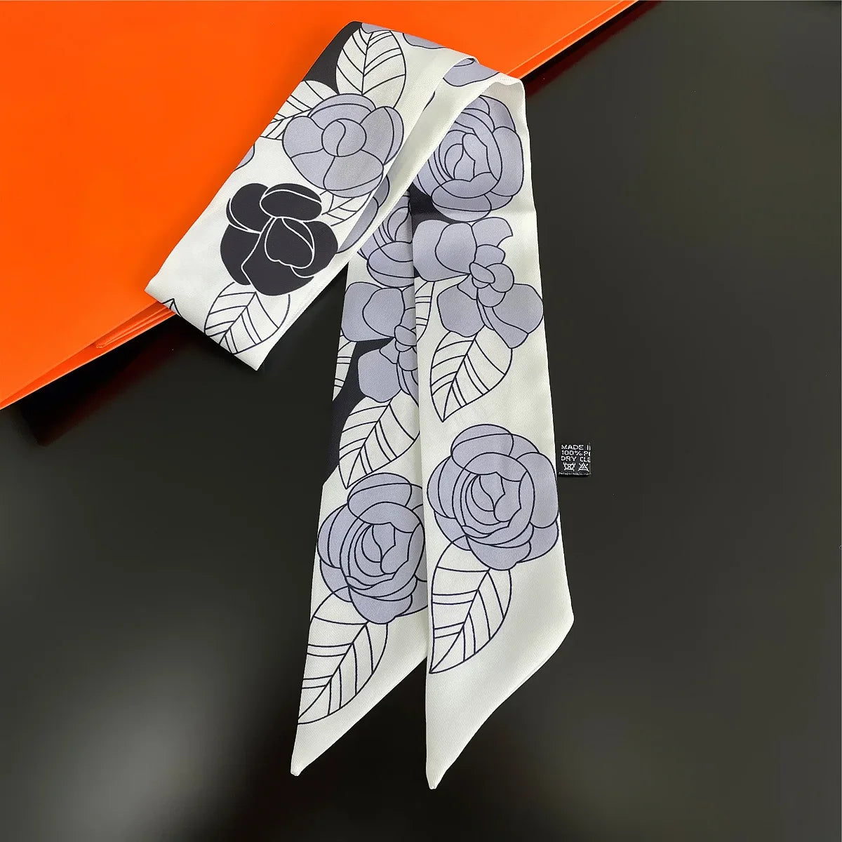 Gorgeous Saddle Print Summer Scarf 2023 Brand Design Women Skinny Bag Scarves Hair Band Neck Silk Scarf Ladies Foulard Headband