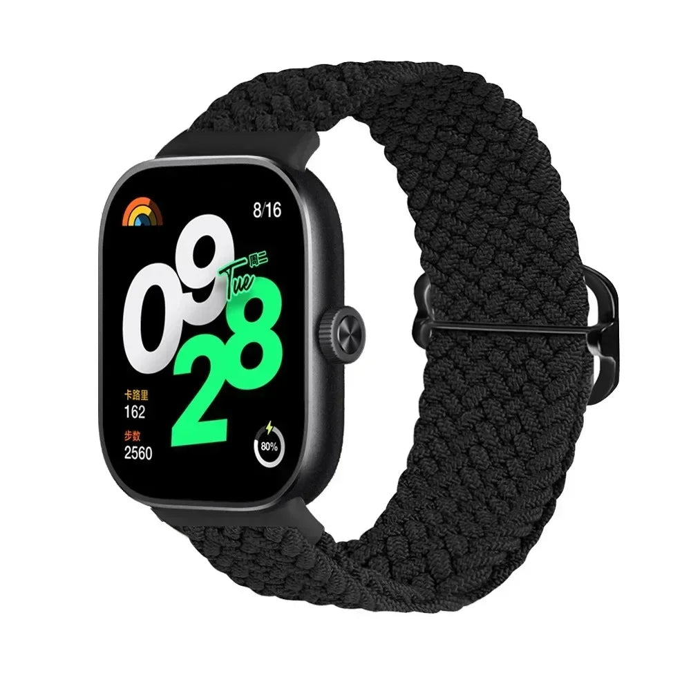 for Redmi Watch 4 Strap accessories Adjustable sport Elastic Nylon Braided Replacement belt correa bracelet Miband 8 pro band