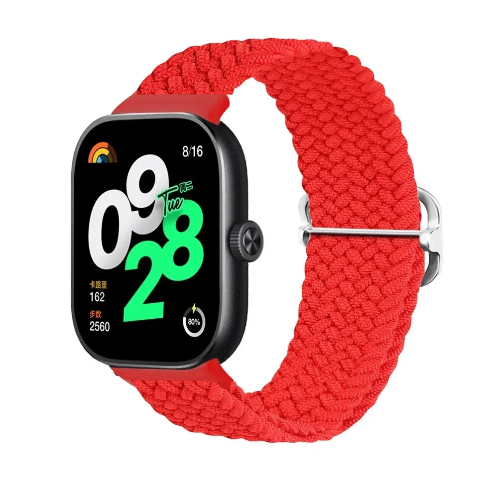 for Redmi Watch 4 Strap accessories Adjustable sport Elastic Nylon Braided Replacement belt correa bracelet Miband 8 pro band