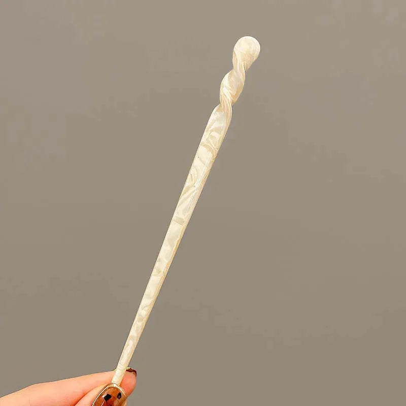 Vintage Chinese Style Hair Sticks for Women Girls Fashion Acetate Chopstick Shaped Hair Clips Pins Jewelry Hair Accessories 2030