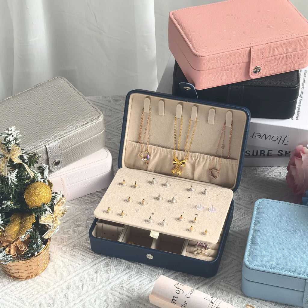 Leather Jewelry Box Organizer Jewelry Display Jewelry Boxes and Packaging Ring Box Suitable for Earrings and Rings