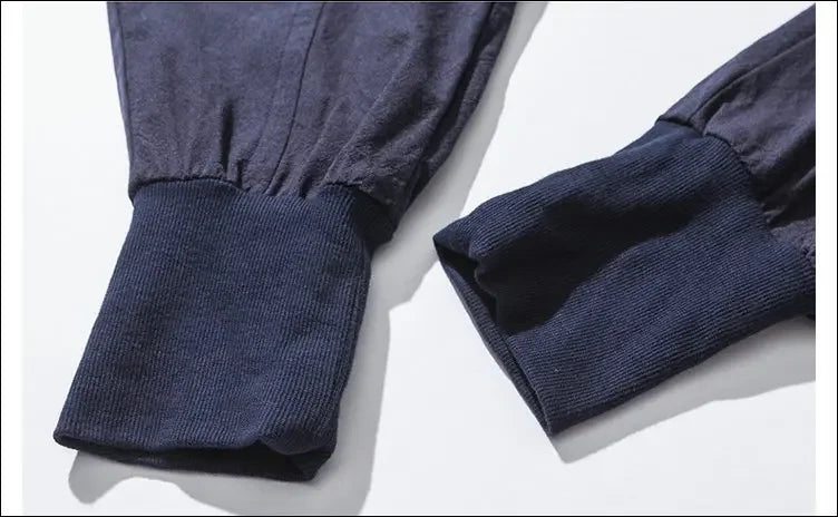 Cotton Linen Harem Pants Men Streetwear Joggers New Baggy Drop-crotch Pants Casual Trousers Men Sweatpants