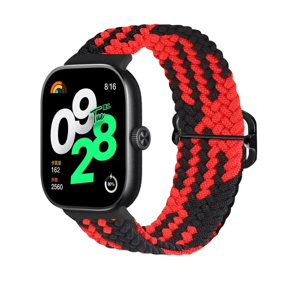 for Redmi Watch 4 Strap accessories Adjustable sport Elastic Nylon Braided Replacement belt correa bracelet Miband 8 pro band
