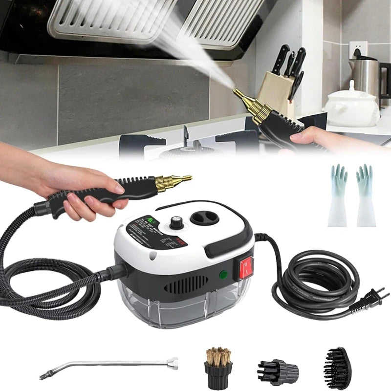High Pressure Steam Cleaner for Home Kitchen 2500W Handheld Cleaning Machine Steam Cleaner for Car Auto