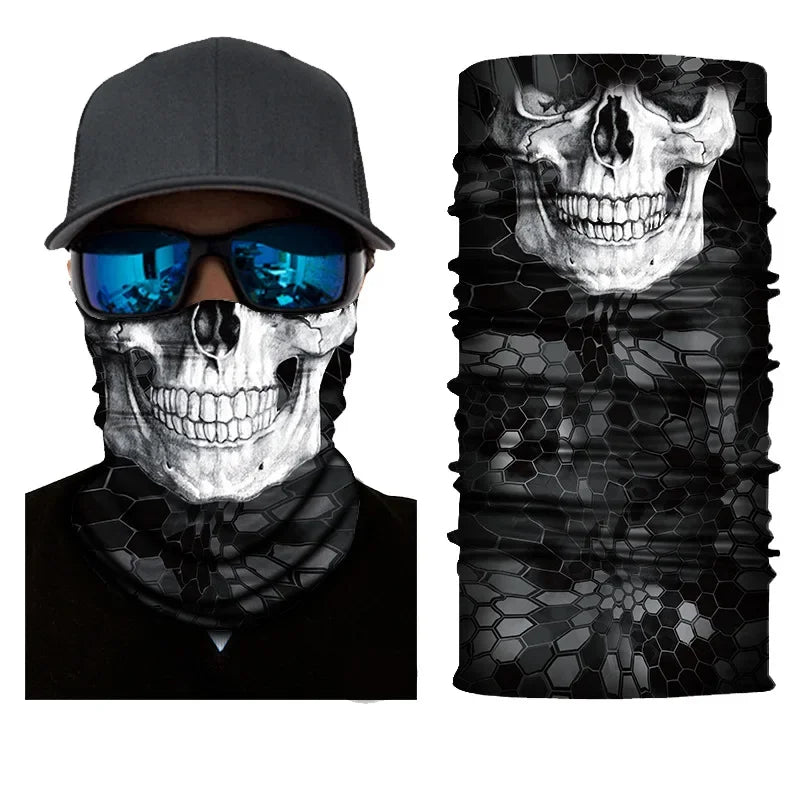 Bicycle Bandana Scarf Seamless Tactical Neck Cover Cycling Ski Face Mask Balaclava for Men Motorcycle Hiking Fishing Snowboard
