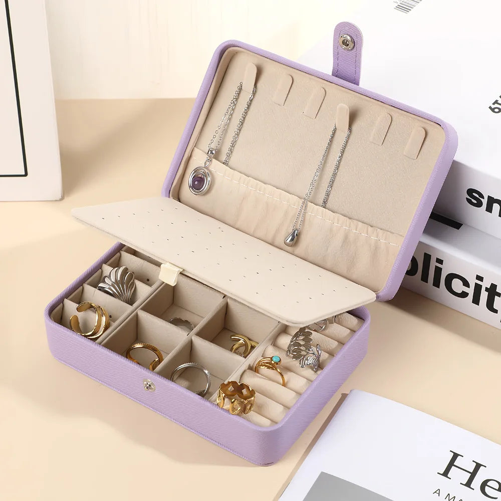 Leather Jewelry Box Organizer Jewelry Display Jewelry Boxes and Packaging Ring Box Suitable for Earrings and Rings