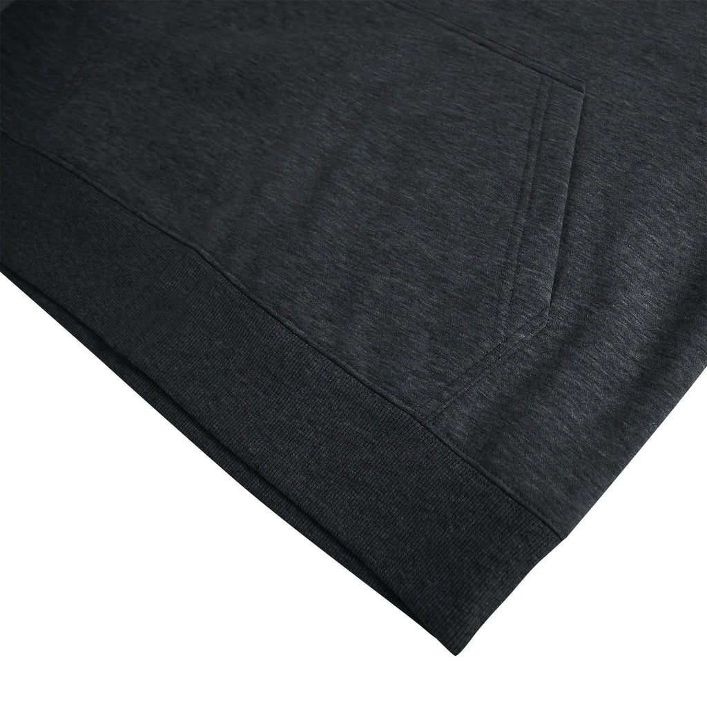 Men's Autumn/Winter Casual Sporty Fashion Pocket Sweatshirt Warm Solid Color Hooded Sweatshirt