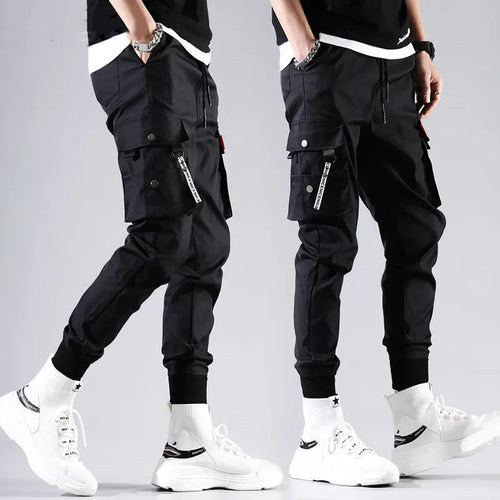 2026 New Trendy Solid Color Pants, Multi Flap Pocket Men's Cargo Pants, Loose Casual Outdoor Pants, Hombre Work Pants oversized