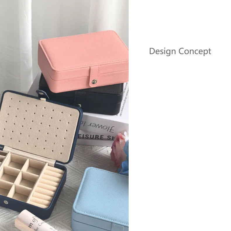 Leather Jewelry Box Organizer Jewelry Display Jewelry Boxes and Packaging Ring Box Suitable for Earrings and Rings