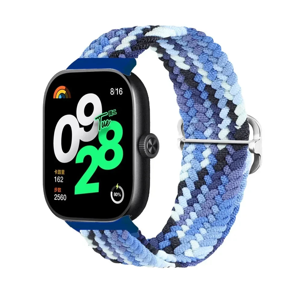 for Redmi Watch 4 Strap accessories Adjustable sport Elastic Nylon Braided Replacement belt correa bracelet Miband 8 pro band
