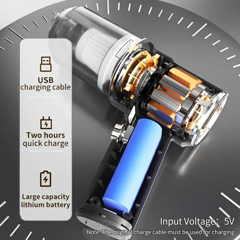 Wireless Car Vacuum Cleaner — High-Power Cordless Handheld