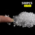 500pcs with Box Soft Rubber Ear Plugs transparent Earring Back Stopper Studs for Stud Earrings DIY Silicone Plug Back 2035