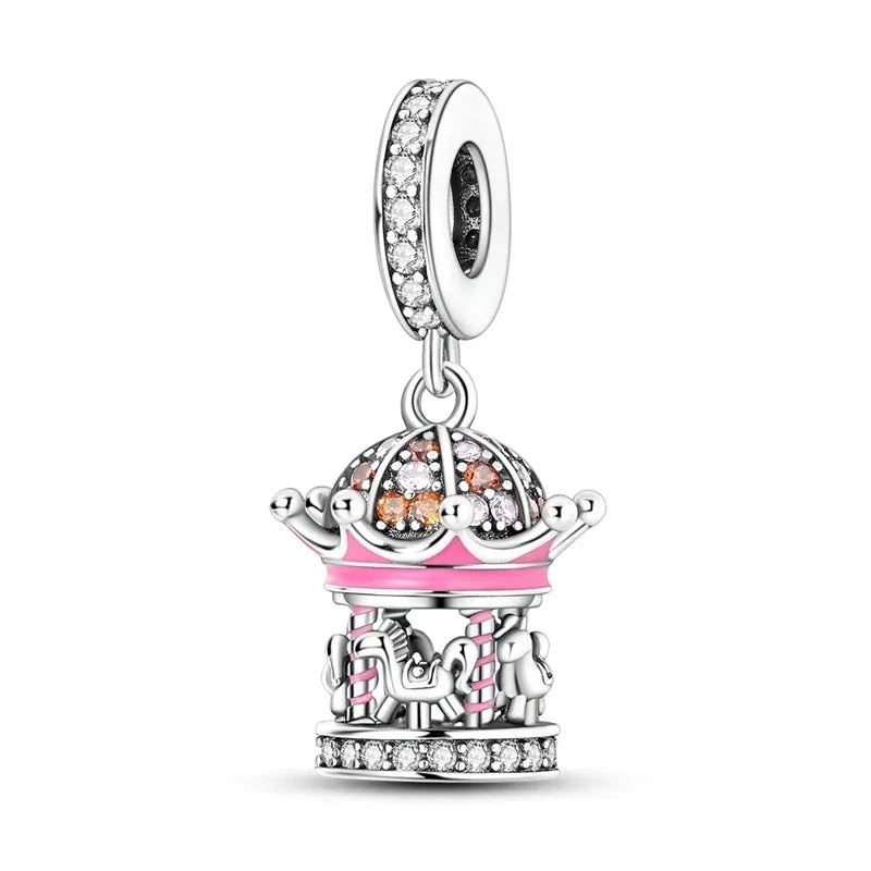 925 Sterling Silver Pendant Charms Beads Cute Metal Carnivorous Plant Monster Funny Trendy Collection Bracelet Necklace Jewelry
