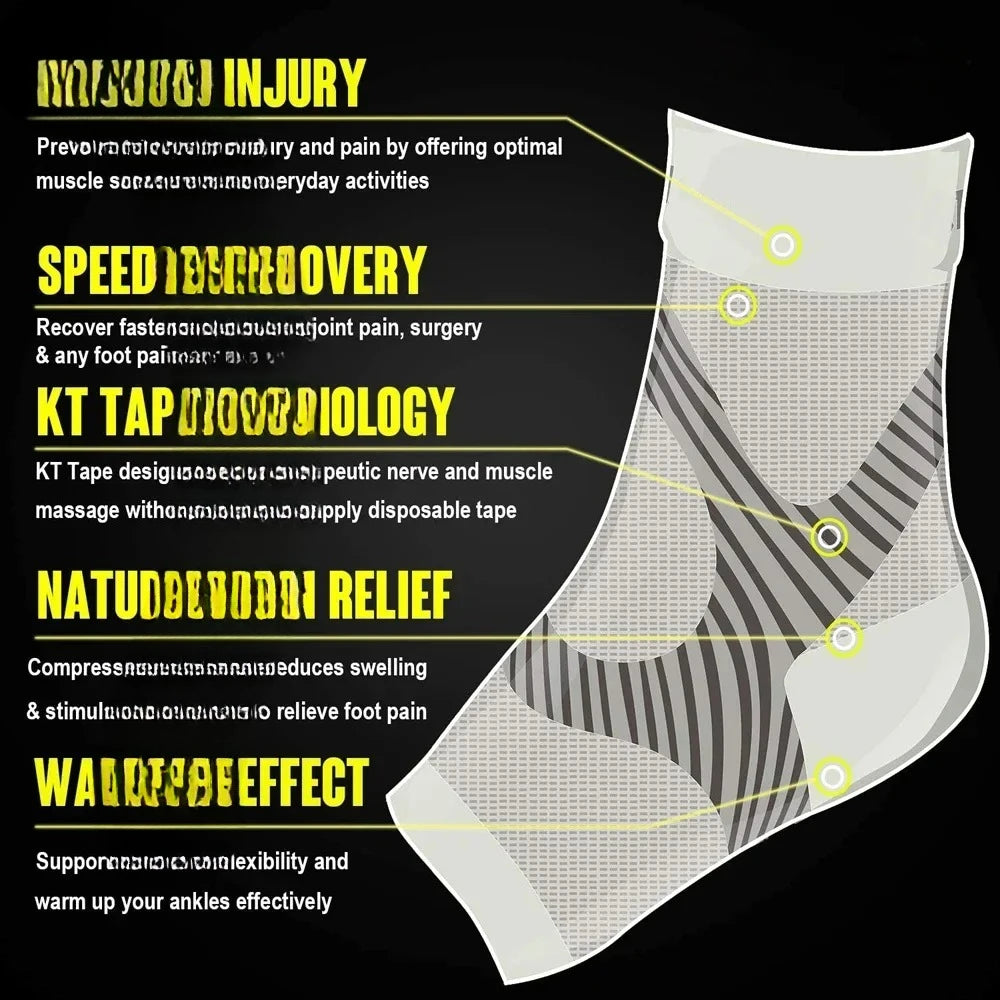 1Pair  Plantar Fasciitis Splint Night Compression Sock Heel Supports for Heel Pain Plantar Fasciitis Support Foot Braces