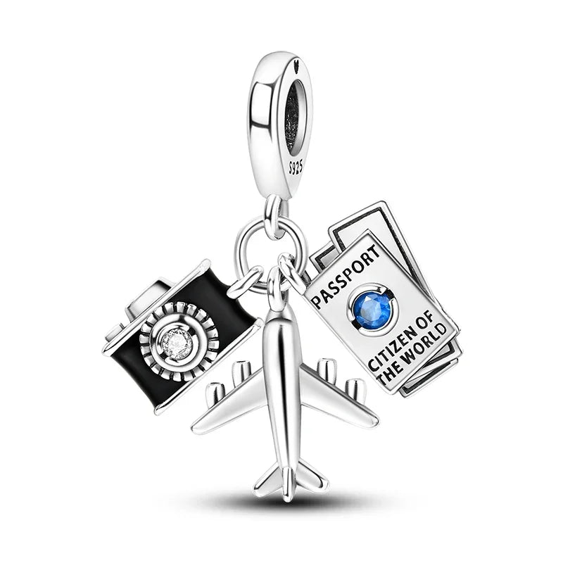 925 Sterling Silver Pendant Charms Beads Cute Metal Carnivorous Plant Monster Funny Trendy Collection Bracelet Necklace Jewelry