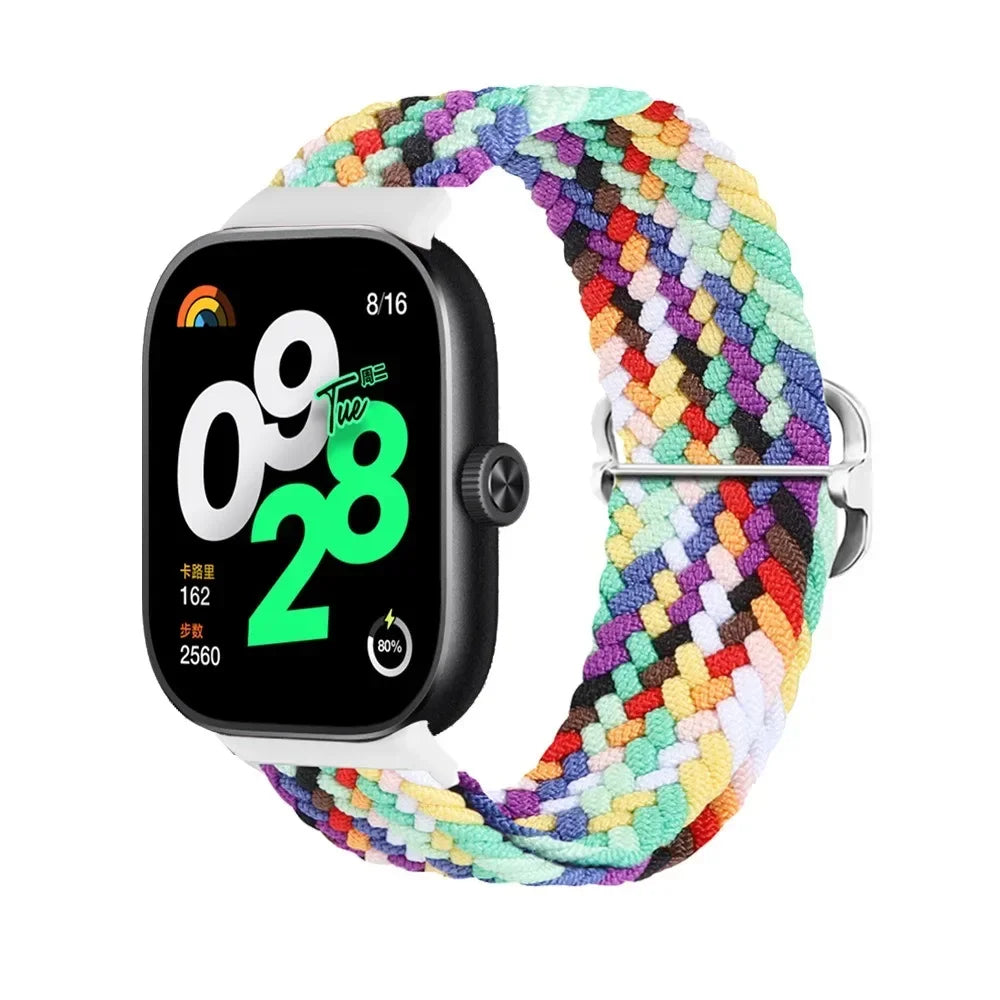 for Redmi Watch 4 Strap accessories Adjustable sport Elastic Nylon Braided Replacement belt correa bracelet Miband 8 pro band