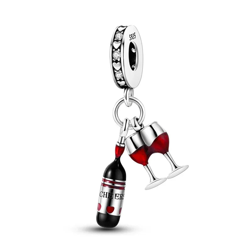 925 Sterling Silver Pendant Charms Beads Cute Metal Carnivorous Plant Monster Funny Trendy Collection Bracelet Necklace Jewelry