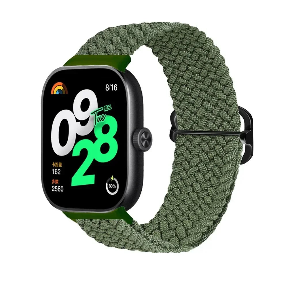 for Redmi Watch 4 Strap accessories Adjustable sport Elastic Nylon Braided Replacement belt correa bracelet Miband 8 pro band