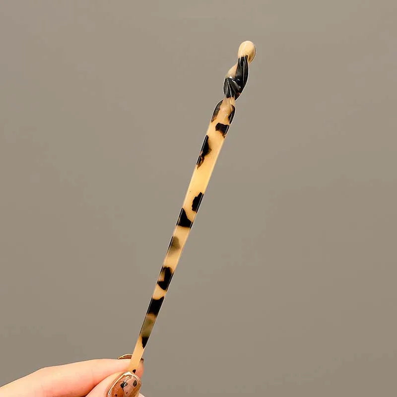 Vintage Chinese Style Hair Sticks for Women Girls Fashion Acetate Chopstick Shaped Hair Clips Pins Jewelry Hair Accessories 2030