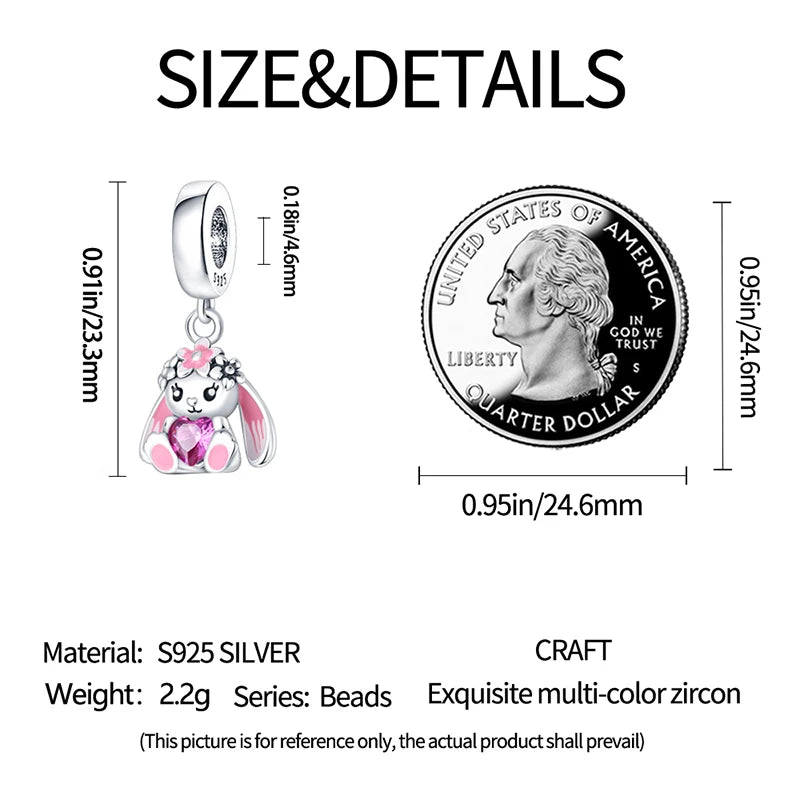925 Sterling Silver Pendant Charms Beads Cute Metal Carnivorous Plant Monster Funny Trendy Collection Bracelet Necklace Jewelry