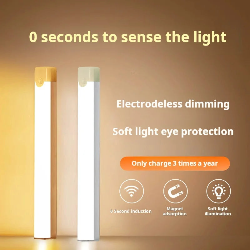 Motion Sensor LED Night Light — Wireless & Rechargeable