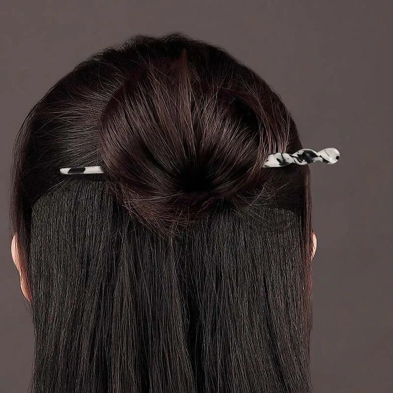 Vintage Chinese Style Hair Sticks for Women Girls Fashion Acetate Chopstick Shaped Hair Clips Pins Jewelry Hair Accessories 2030