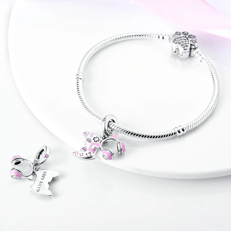 925 Sterling Silver Pendant Charms Beads Cute Metal Carnivorous Plant Monster Funny Trendy Collection Bracelet Necklace Jewelry