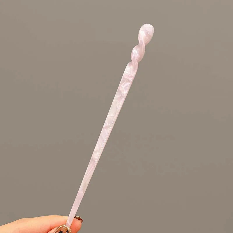Vintage Chinese Style Hair Sticks for Women Girls Fashion Acetate Chopstick Shaped Hair Clips Pins Jewelry Hair Accessories 2030